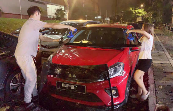 We are doing onsite windscreen repair at night